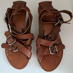 Madewell Brown Leather Sandals size 5